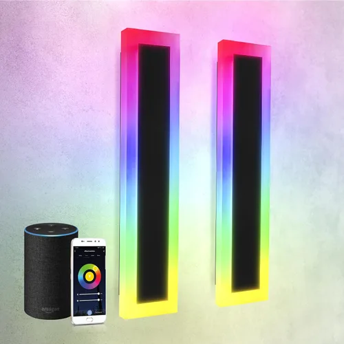 Miniatura 29 de ASD Lámpara LED de montaje en pared de 18 pulgadas de largo, aplique lineal para exteriores e interiores 3CCT, regulable, impermeable