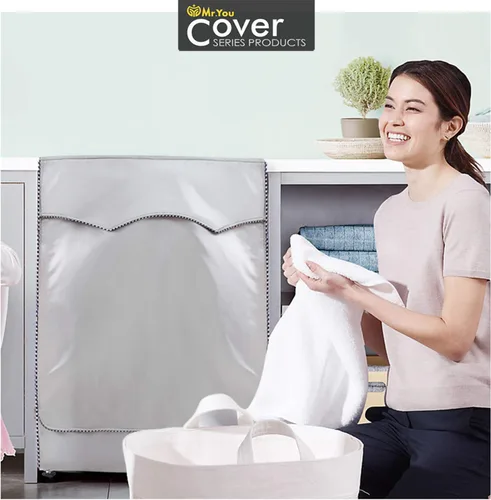 Miniatura 7 de Cubierta para lavadora Cubierta de secadora para máquina de carga frontal impermeable, 23 x 25 x 34 pulgadas