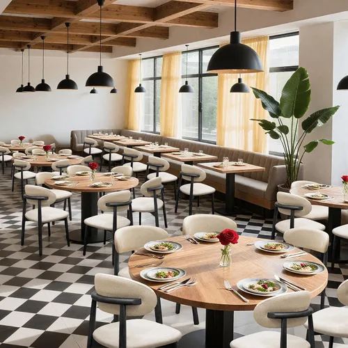 Miniatura 9 de Juego de 2 sillas de comedor estilo granja, sillas de cocina tapizadas de tela moderna de mediados de siglo, sillas de comedor de madera