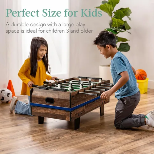 Miniatura 2 de Best Choice Products Serie de mesas de juegos múltiples – Mesas de juego interactivas 4 en 1 y 11 en 1 para niños con futbolín, hockey sobre aire