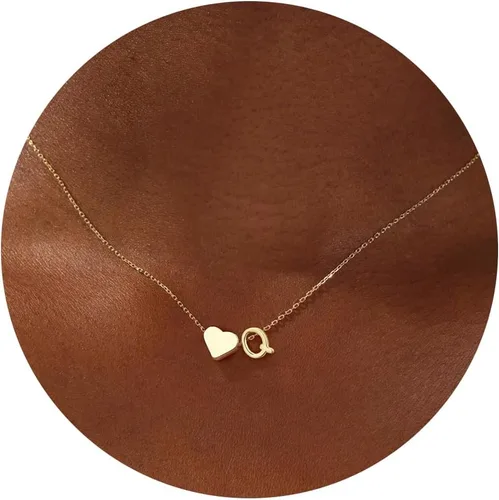 Miniatura 29 de Turandoss Mothers Day Gifts for Mom Wife - Dainty 18K Gold Plated Heart Initial A-Z Pendant Necklace Trendy Jewelry Heart Necklaces Birthday Mothers