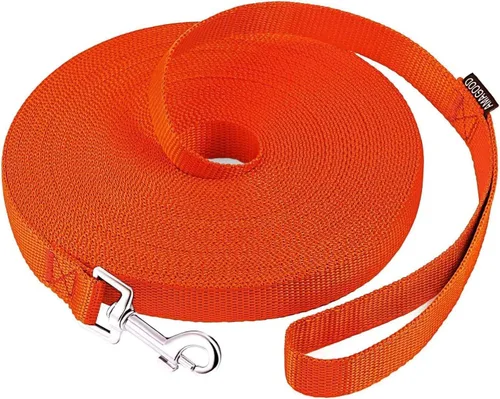 Miniatura 13 de AMAGOOD Correa larga para perro para entrenamiento de perros de 15, 20, 30, 50 y 100 pies de largo, para entrenamiento de perros medianos y Azul