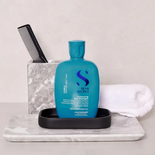 Miniatura 2 de Alfaparf Milano Semi Di Lino - Champú sin sulfatos para cabello ondulado y rizado, hidrata y nutre, reduce el encrespamiento, protege contra