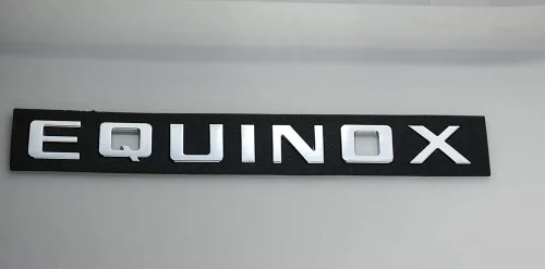 Miniatura 2 de 2 emblemas de letras de equinoccio 3D de repuesto para equinoccio (cromado)