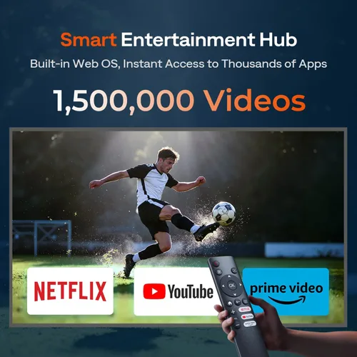 Miniatura 2 de Aplicaciones integradas con licencia oficial y 500 lúmenes ANSI y completamente automático: mini proyector inteligente de 1080P mejorado BoldEver