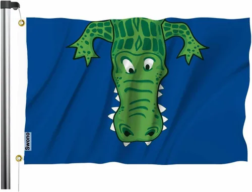 Miniatura 18 de Swono Bandera de calavera con diseño de esqueleto con dedo medio, bandera negra de 3 x 5 pies, bandera grande para exteriores e interiores, oficina