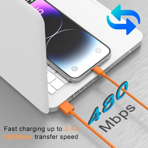 Miniatura 5 de Cable Lightning para iPhone [certificado Apple MFi] Cable de carga rápida USB trenzado de nailon largo para iPhone 14 Pro/13 mini/13/12/11 Pro