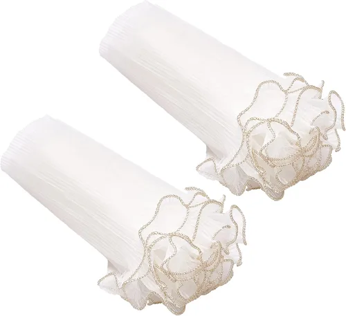 Miniatura 8 de GORGECRAFT Ramo de papel de malla con volantes de 10 yardas, envoltorios de embalaje floral, hilo de red ondulado arrugado, suministros
