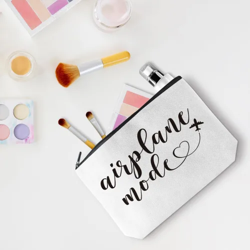 Miniatura 4 de Divertidos regalos de viaje en avión para mujeres, bolsa de maquillaje, artículos esenciales de viaje, bolsa de cosméticos, bolsa de aseo