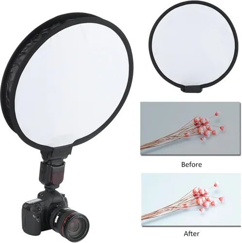 Miniatura 4 de Difusor Softbox, difusor de luz plegable de 15.7 pulgadas, difusor de flash de anillo multifunción, caja de luz para paraguas para accesorios