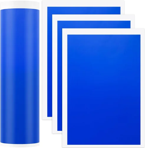 4 unidades de papel de marcado de grabado láser, 15.4 x 10.6 in, papel de grabado láser a color para metal, vidrio, cerámica, color morado y azul