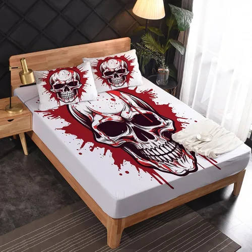Miniatura 38 de Juego de sábanas de tamaño King – Sábanas aztecas, sábanas y fundas de almohada de nativos americanos, microfibra suave, bolsillo profundo y sin