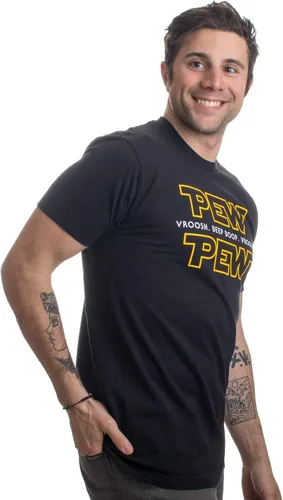 Miniatura 3 de Pew Pew Wars Divertida ciencia ficción espacial Star Noises Science for Geek Men Women T-Shirt