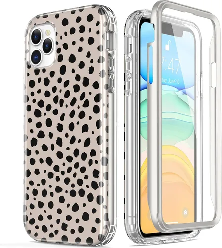 Miniatura 7 de ESDOT - Funda para iPhone 11 Pro Max, con protector de pantalla integrado, funda de grado militar con diseño de moda para mujeres y niñas, funda