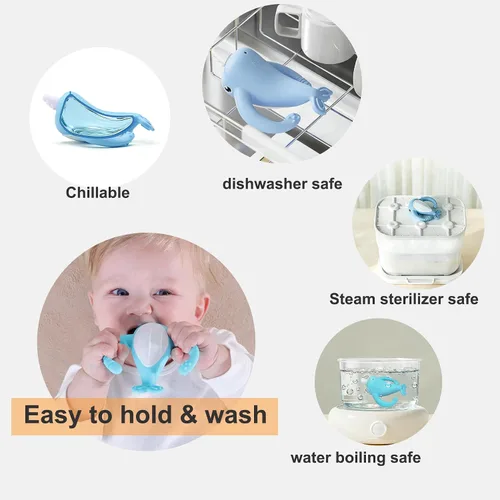 Miniatura 5 de El mejor juguete para bebés de 4 meses, juguetes de dentición para bebés de 3 a 6 a 12 meses, juguetes de alivio de la dentición, juguete Montessori