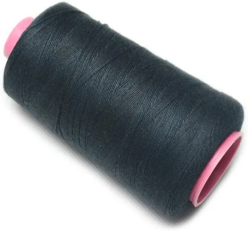 Miniatura 5 de Luwigs Hilo de tejido negro 100% poliéster para hacer pelucas, extensiones de cabello de trama de cabello, 1 unidad (1 unidad, negro)
