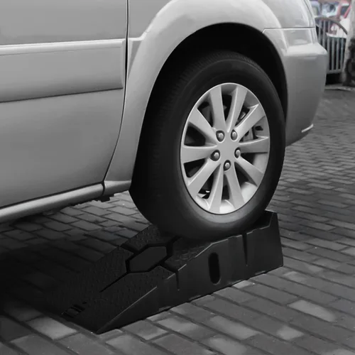 Miniatura 3 de M-AUTO Juego de 2 rampas universales para vehículos con inclinación de 2 etapas, capacidad de elevación de 2.5 toneladas (5000 libras), rampa