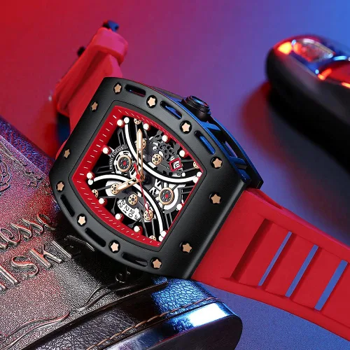 Miniatura 2 de MF MINI FOCUS Watch Wristwatch Fashion Hollow Big Dial Luminous Waterproof Sport Analog Quartz Business Mens Watches Silicon Strap Dress Watch