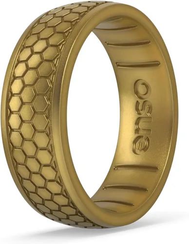Miniatura 19 de Enso Rings Signature Etched Collection - Anillos clásicos de silicona grabados - Diseño cómodo y flexible - Fabricado en Estados Unidos