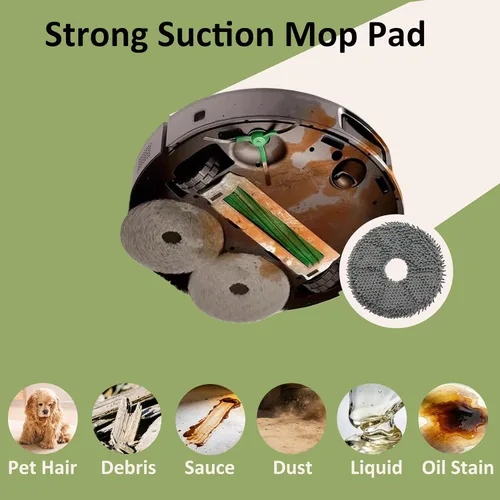 Miniatura 5 de Kit de 25 accesorios para iRobot Roomba Plus 405/505/507 Combo Robot Aspirador, 2 cepillos principales, 6 bolsas de polvo, 6 almohadillas