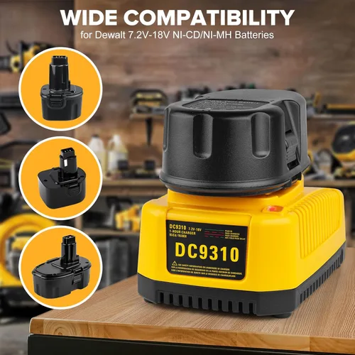Miniatura 6 de DONGPUCUN Paquete de 2 baterías y cargador de 18 V 5.0 Ah para batería Dewalt 18V XRP DC9096 DC9099 DW9098 con cargador de batería DC9310 de 18