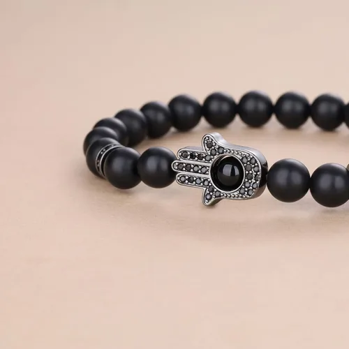 Miniatura 5 de COAI Pulsera de mano Hamsa, pulsera de protección contra el mal de ojo para hombres y mujeres