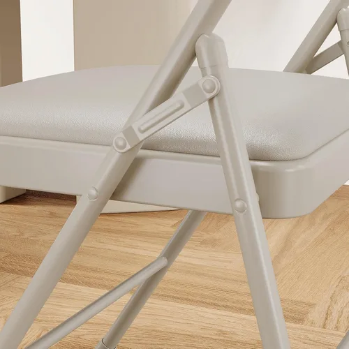 Miniatura 7 de GarveeHome Paquete de 2 sillas plegables con cojines acolchados, silla plegable acolchada con capacidad para hasta 350 libras, silla plegable