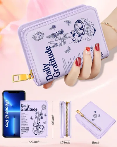 Miniatura 2 de Bistup Cartera de órgano, 2-mariposa púrpura, Mujer