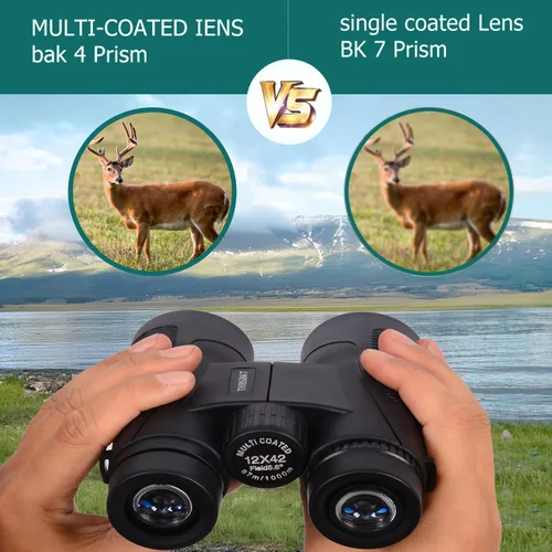 Miniatura 3 de Prismáticos profesionales HD de observación de aves para adultos, 12 x 42 pulgadas, prismáticos de viaje, adecuados para viajes al aire libre