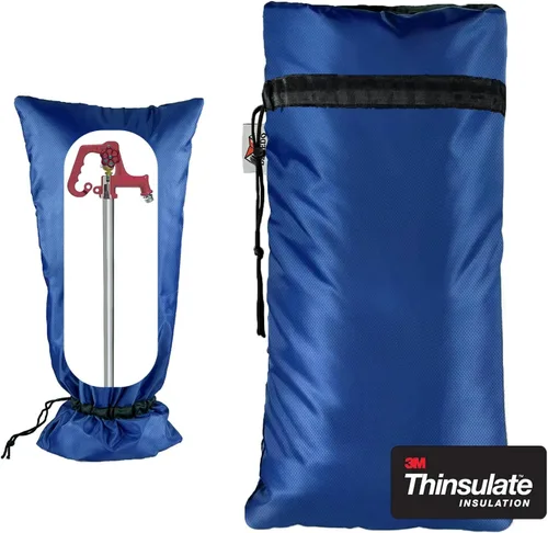 Miniatura 13 de Cubiertas XXL para grifos al aire libre para invierno, protector anticongelante de 3M Thinsulate para aspersores, 63.5 cm x 33 cm para grifos