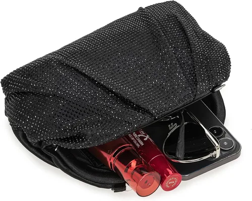Miniatura 6 de CHARMING TAILOR Evening Bag Women WeddingPromParty Formal Purse Rhinestone Embellished Frame Satin Clutch