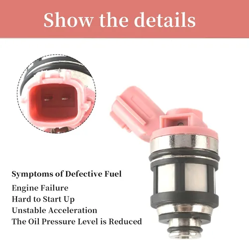 Miniatura 6 de 166001800 Inyectores de combustible Compatibles con Nissan Frontier Pathfinder Xterra/para Infiniti QX4 / para Mercury Villager 3.0L 3.3L 1996 1997