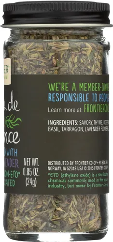 Miniatura 7 de Frontier Co-op Herbes De Provence, 0.85 onzas, mezcla francesa de sabroso aromático, tomillo, romero, estragón de albahaca y lavanda