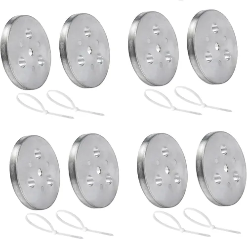 Miniatura 9 de Placa de ánodo de zinc con lazos de plástico, placa de zinc para colocar en tu cesta de espumadera, placa anticorrosión y electrólisis (3)