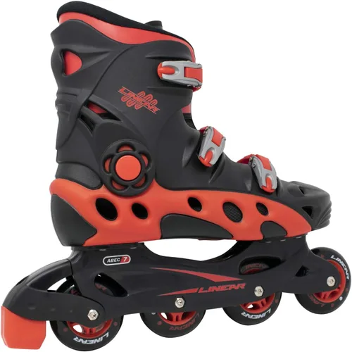 Miniatura 2 de Linear Patines en línea unisex para adultos, color negro, rojo o blanco y azul, perfectos para patinaje en interiores y exteriores