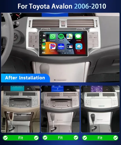 Miniatura 2 de 8Core4+64G Estéreo de coche para Toyota Avalon 2006-2010 Wireless CarPlay/Android Auto Android Radio con Qualcomm 9 pulgadas IPS pantalla táctil