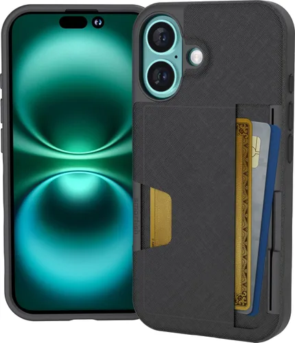 Miniatura 36 de Smartish Funda tipo cartera para iPhone 13 Pro – Wallet Slayer Vol. 2 [delgada + protectora] tarjetero con función atril - Black Tie Affair