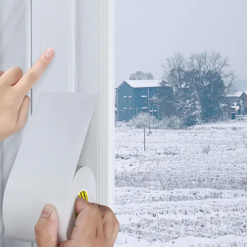 Miniatura 8 de Cinta de sellado de ventana de conducto de tela para invierno, 2.75 pulgadas x 66 pies, cinta aislante de sellado para ventanas y puertas, sellador