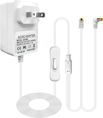 LaWana Adaptador de corriente de 4,5 V con 2 pines compatible con accesorios de iluminación Lemax 94564 94527 94563 44241 74707 74295 84428 44242