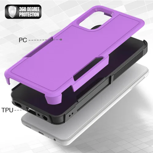 Miniatura 232 de Jeylly Compatible con Samsung Galaxy A22 5G Funda, Funda Samsung A22 5G con 2pcs protectores de pantalla de vidrio templado