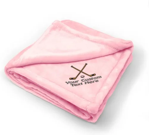 Fastasticdeals Mantas de encargo del bebé del lecho del cuarto del bebé del bordado para los muchachos y las muchachas Texto y nombre personalizados