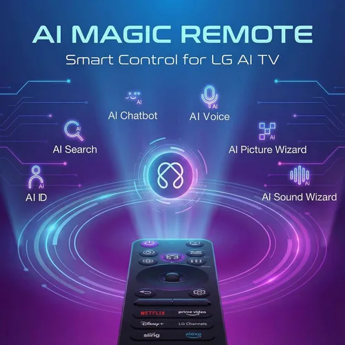 Miniatura 5 de para LG TV Remote Smart TV LG (modelos 2019-2025) Control de voz y función de puntero Compatible con televisores y modelos Arándano