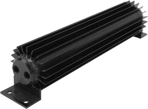 Aramox Enfriador de doble canal de transmisión de 12 pulgadas con aletas de aluminio anodizado de transmisión de doble paso, disipador de calor de