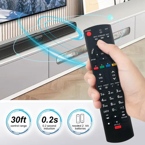 Miniatura 4 de N2QAYB000779 Reemplazo de control remoto para Panasonic Viera LCD HDTV TV TC-L60E55 TC-60LE554 TC-55LE54 TC-L42E50 TCL60E55 TC60LE554