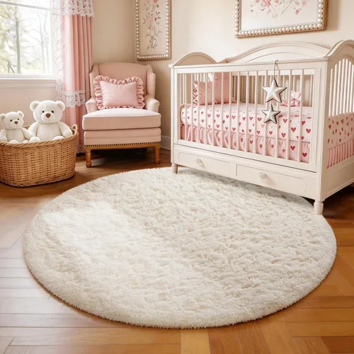 Miniatura 62 de Ophanie Alfombra Verde de Césped, Alfombras de Área para Dormitorio, Alfombra Shag Esponjosa de 4x6 pies, Suave Peluda Afelpada Linda para Niños 7