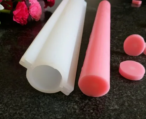 Miniatura 2 de EchoDone Tubo redondo Columna Silicona Jabón Vela Molde Insertar Jabón Suministros Molde de Silicona para Jabón