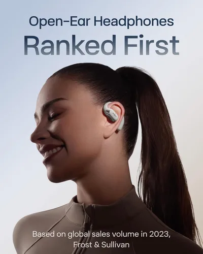 Miniatura 2 de SHOKZ Auriculares OpenFit 2+ OpenFit 2+, habilitados para Dolby Audio, cómodos auriculares con ganchos suaves para los oídos, tiempo de reproducción
