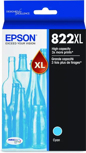 Miniatura 2 de Epson T822 DURABrite Ultra Ink Cartucho cian de alta capacidad (T822XL220-S) para impresoras Workforce Pro seleccionadas y cartucho magenta de alta