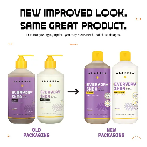 Miniatura 2 de Alaffia Champú y acondicionador, lavanda – EveryDay Shea Sulfate-Free Shampoo y acondicionador Set con manteca de karité y aceite de coco, 16 oz Ea