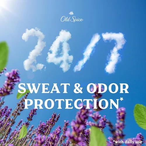 Miniatura 5 de Old Spice Desodorante antitranspirante para hombres inspirado en la naturaleza Wilderness con lavanda invisible sólido 2.6 oz